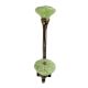 Green Wheel Flower Ceramic Antique Iron Hook